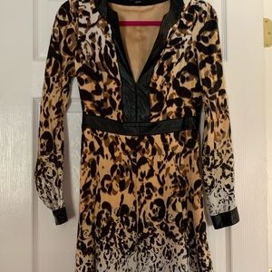 Bebe cheetah dress size 4